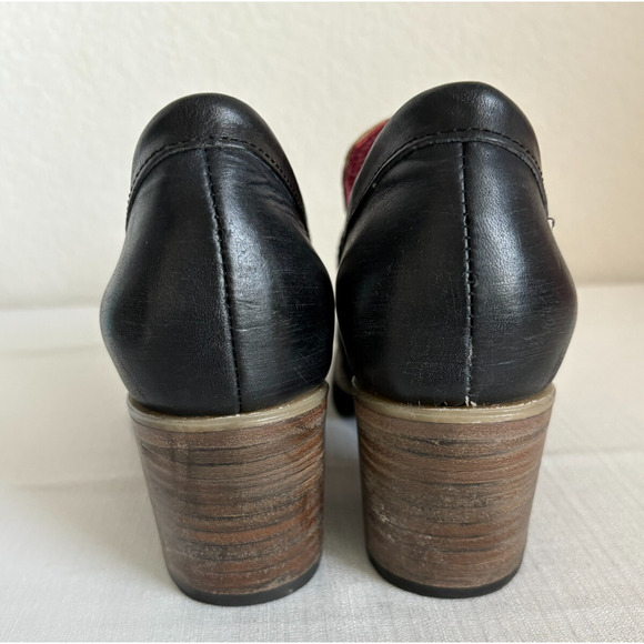 Freebird Steven Bristol Blue Black Snake Leather US 9 Block Heel Dark Academia - Picture 4 of 9